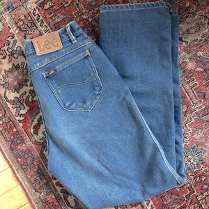80s Lee Jeans High Rise Straight Leg 30”